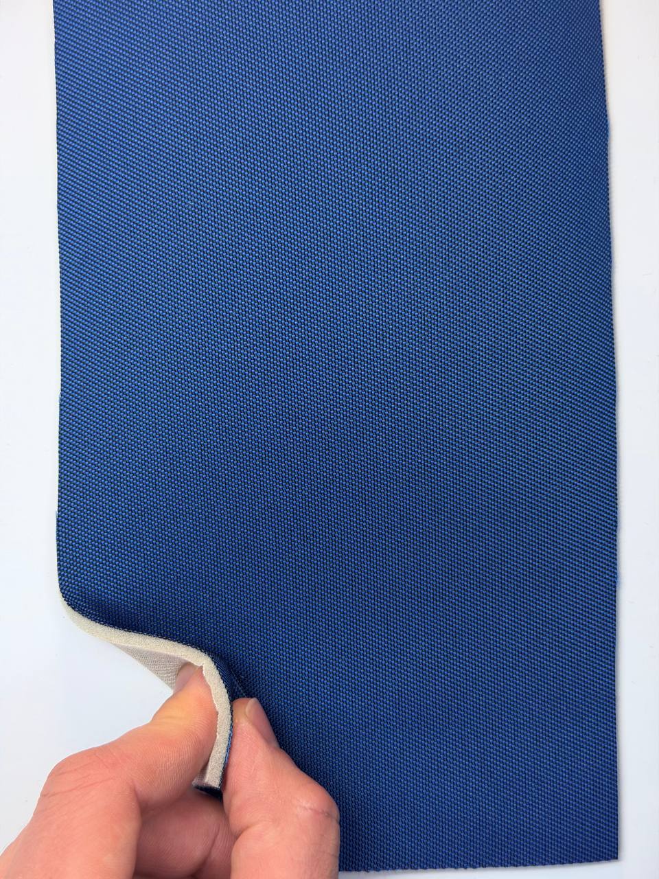 Автомобільна тканина для сидінь бічна синя