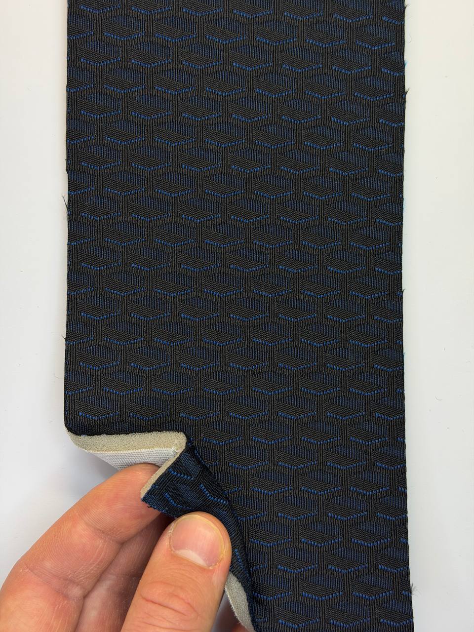 Автомобільна тканина для сидінь оригінал М1.5 Луска Синя