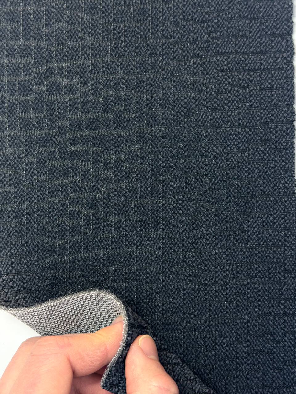 Велюр автомобільний Kostka темна (т.синя)